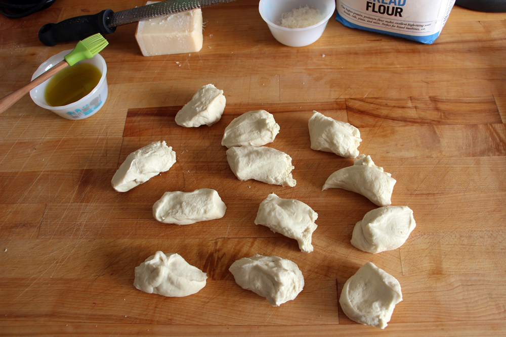 Divide dough into 12 equal pieces. Photo: Wendy Goodfriend