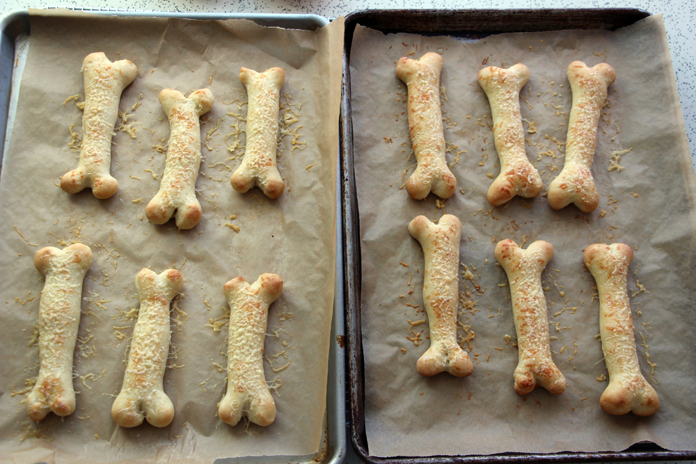 Bake the bones until golden brown, rotating the trays halfway through, 17 to 20 minutes. Photo: Wendy Goodfriend