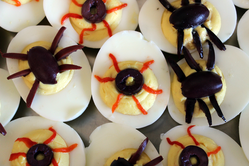 Devilish Egg Eyeballs & Spiders. Photo: Wendy Goodfriend