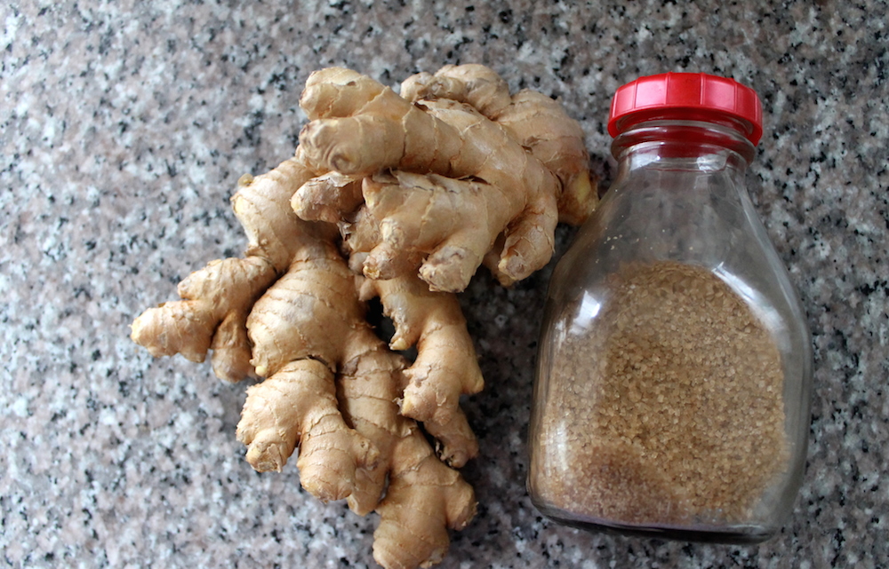 To make naturally fermented ginger beer, you’ll first need to make a ginger “bug” out of grated ginger and sugar. Photo: Kate Williams