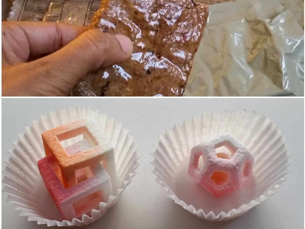 Army researchers will try to find ways to 3-D print nutritious food with less heavy packaging than the current military meals. Photo: Aarti Shahani/NPR