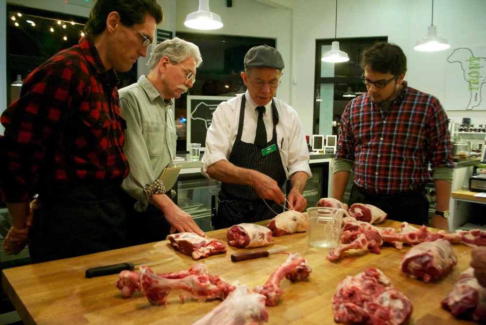 A class at The Local Butcher Shop in Berkeley. Photo: Monica Rocchino