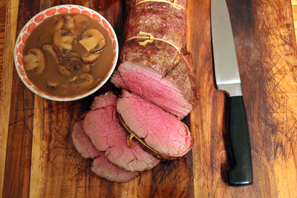 Carve the meat into 1/2-inch thick slices and serve with the sauce. Photo: Wendy Goodfriend