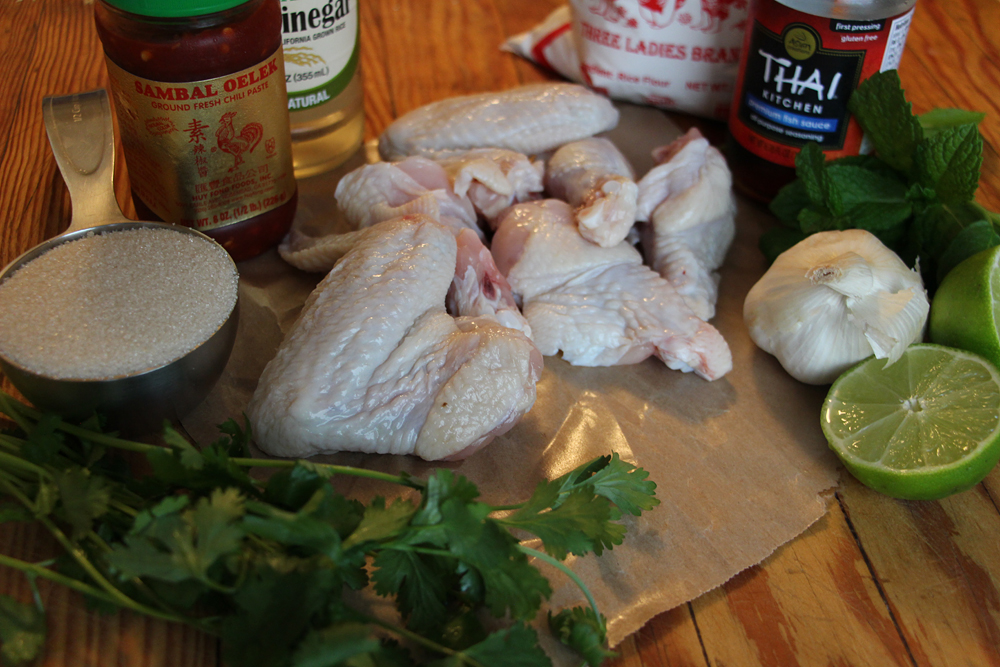 Ingredients for Spicy Vietnamese Fried Chicken Wings. Photo: Wendy Goodfriend