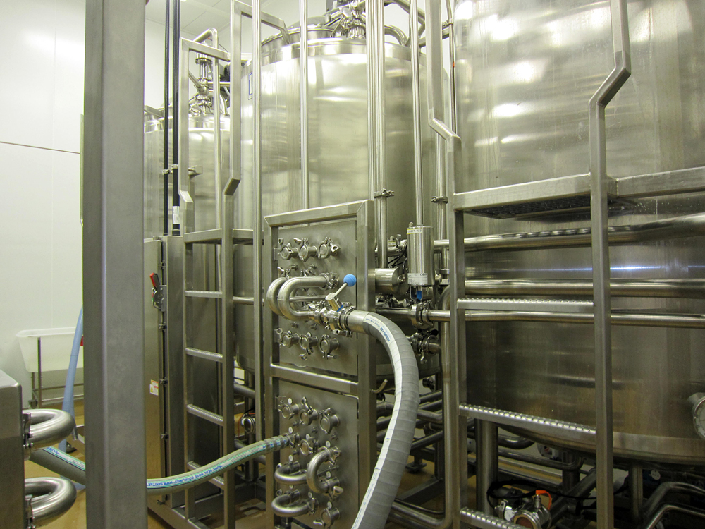 Where the almond milk is pasteurized at Kite Hill. Photo: Alix Wall