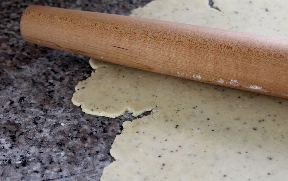 Make sure that your dough is rolled out to an even 1/8 inch thickness throughout. Photo: Kate Williams