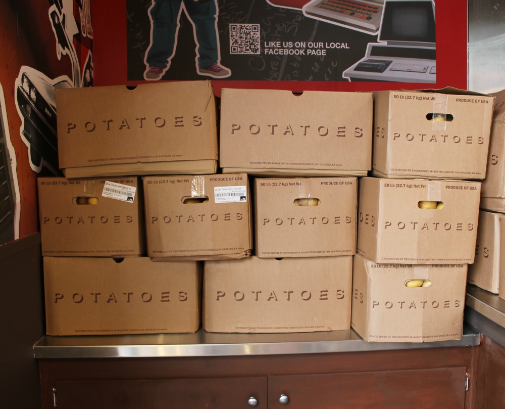 The potatoes that go into your poutine at Smoke's. Photo: Shelby Pope