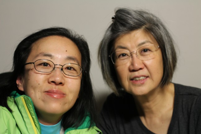 Alice Wong with her mother, Bobbie, in San Francisco.