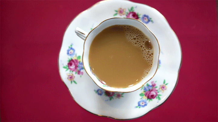 Black tea with milk. Animation: Meredith Rizzo/NPR