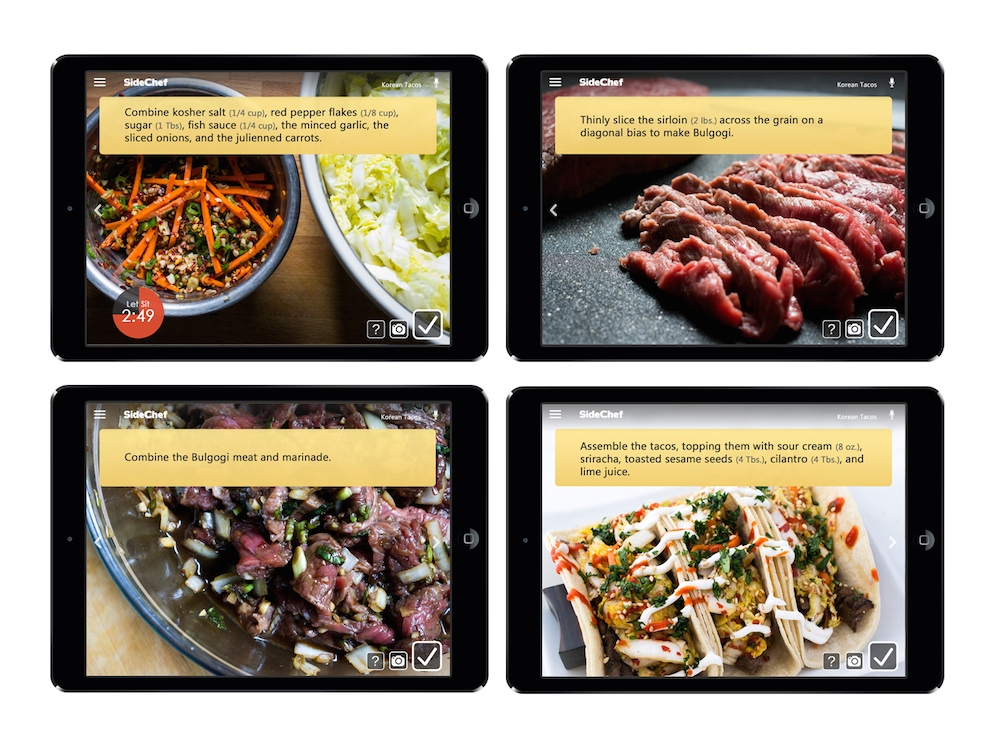 SideChef breaks a recipe down, step-by-step with photos and simple directions. Photo: SideChef
