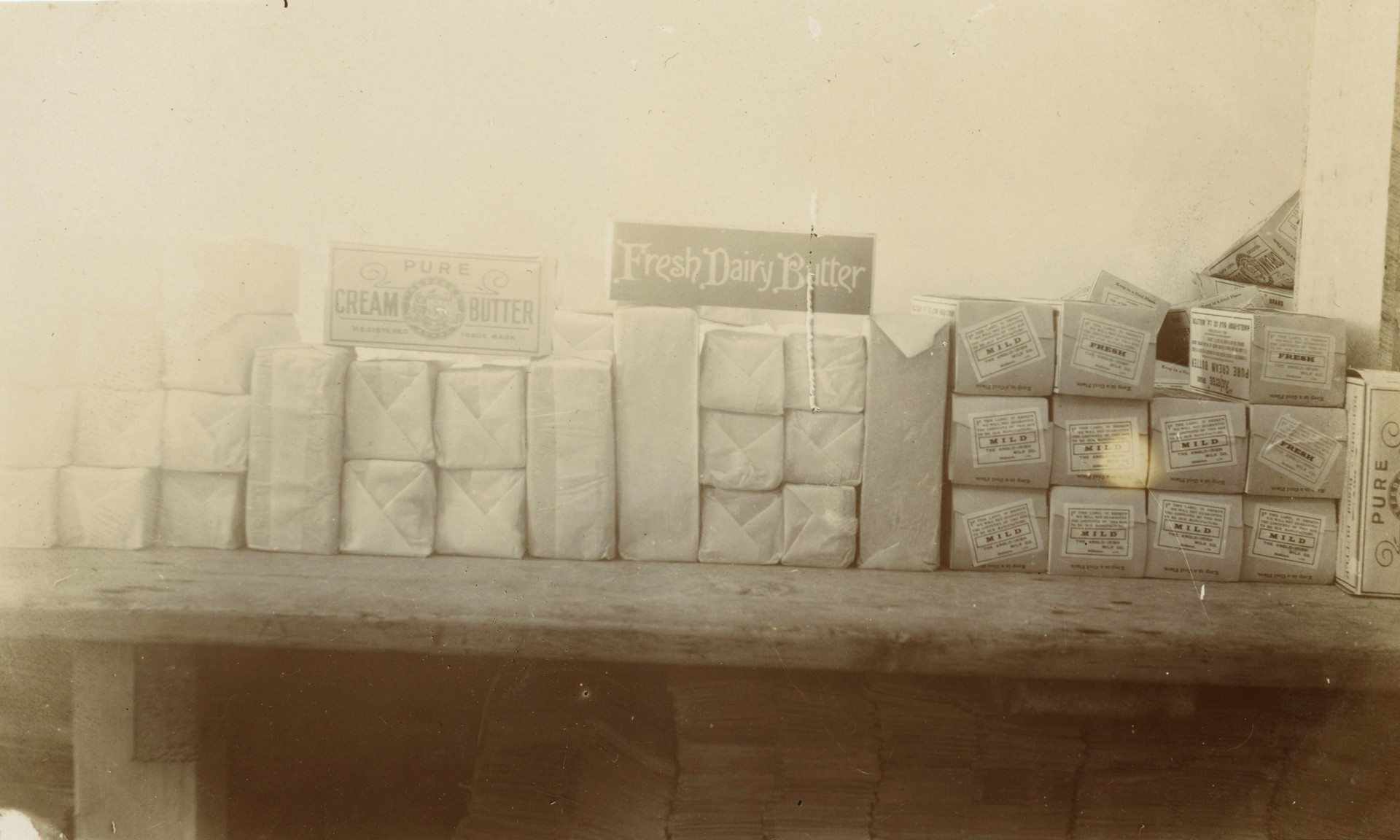 Butter samples from the first quarter of the 20th Century in Ireland. Photo: Cork Butter Museum