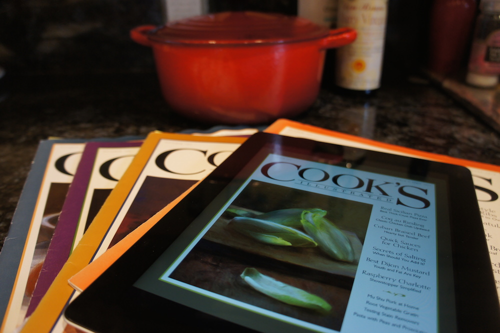 The Cook’s Illustrated iPad app is very similar to the magazine, but with extra features. Photo: Angela Johnston