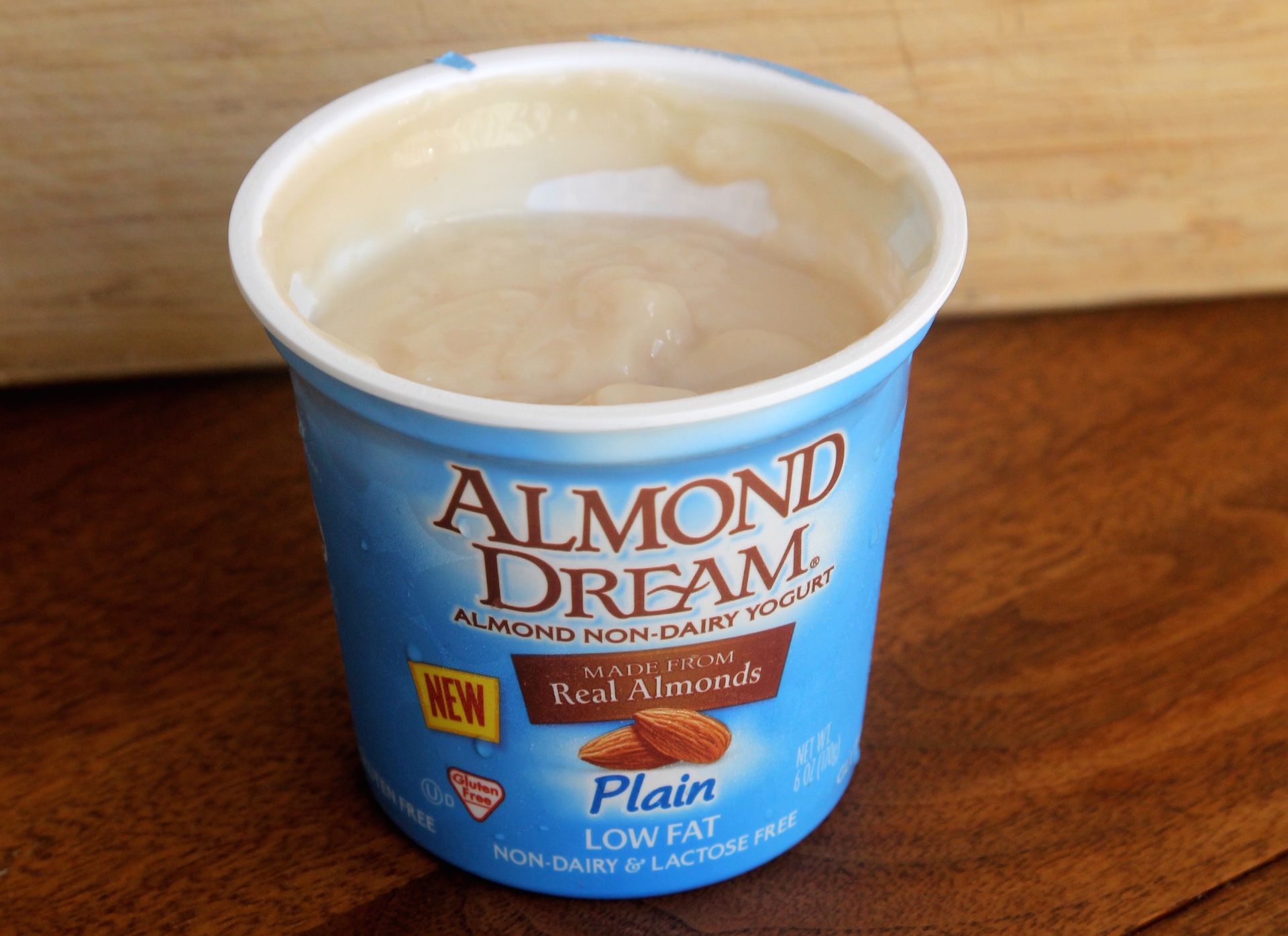 Almond Dream yogurt. 