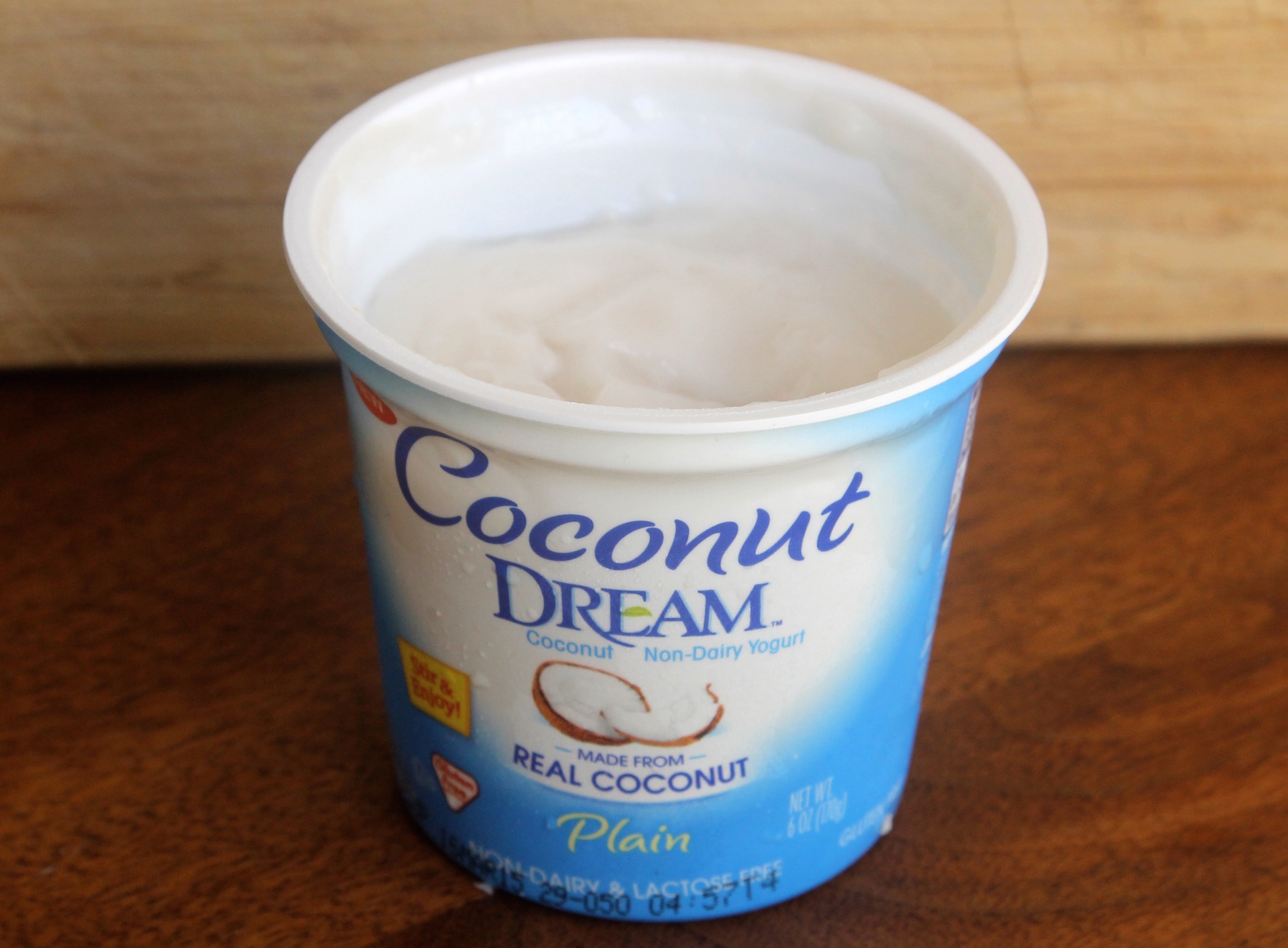 Coconut Dream yogurt. 