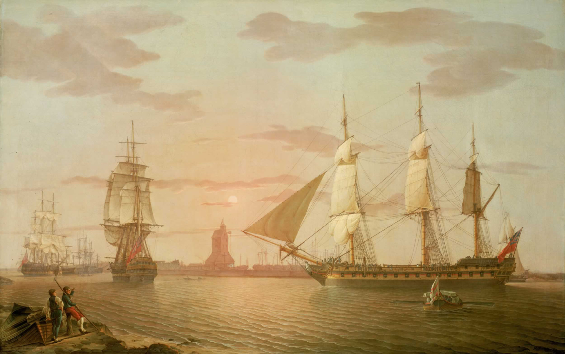 The Warley, a ship belonging to the British East India Company at the turn of the 19th century
