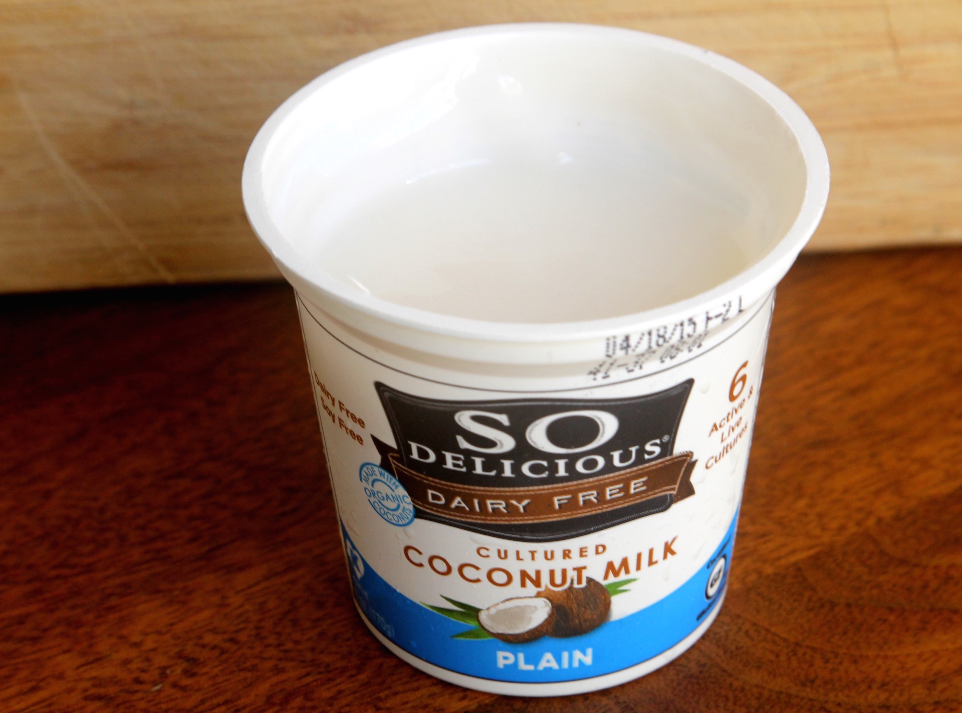 So Delicious coconut milk yogurt. 