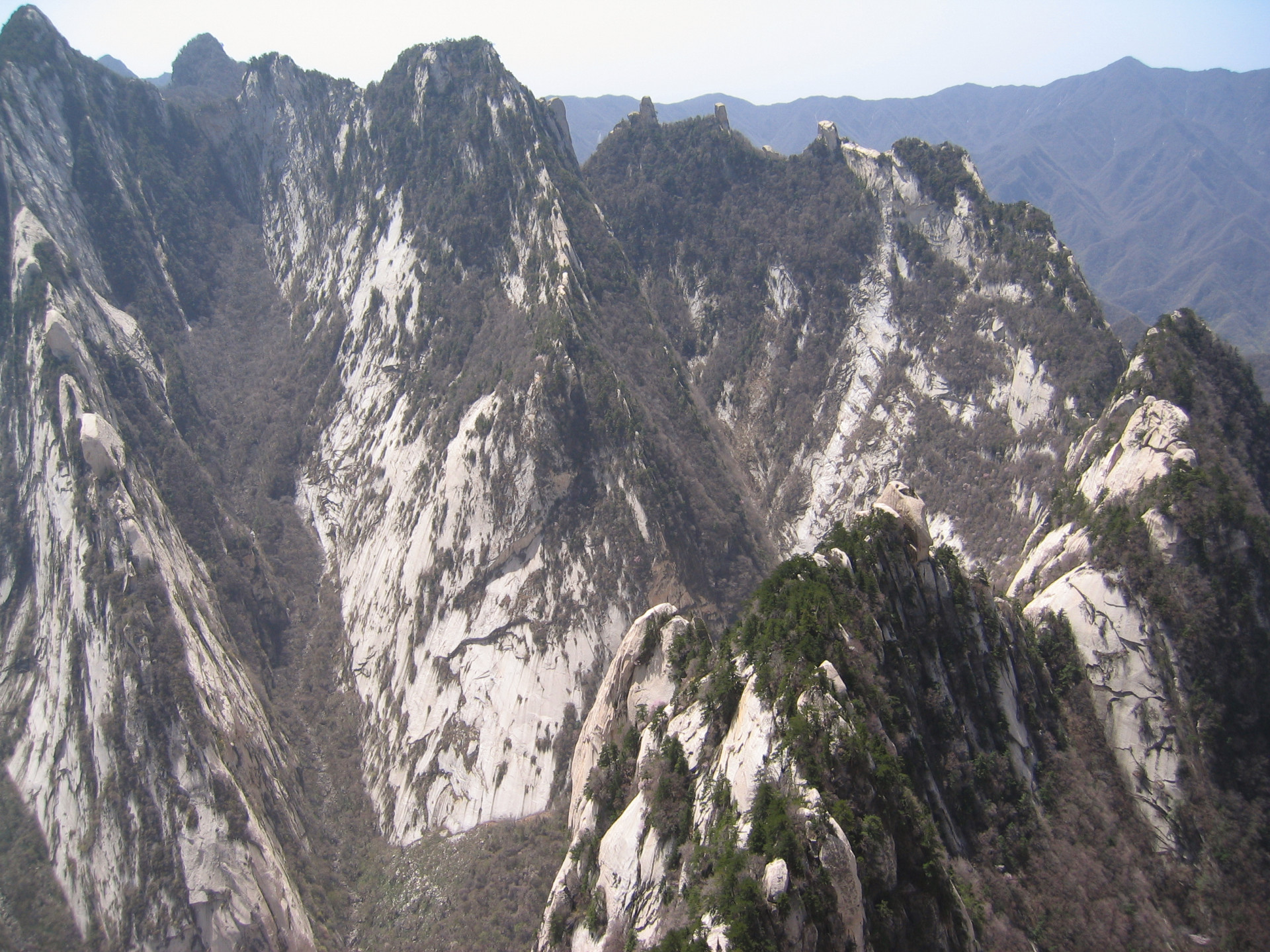 Mount Hua, one of China's five sacred mountains, is a hub of Taoism.