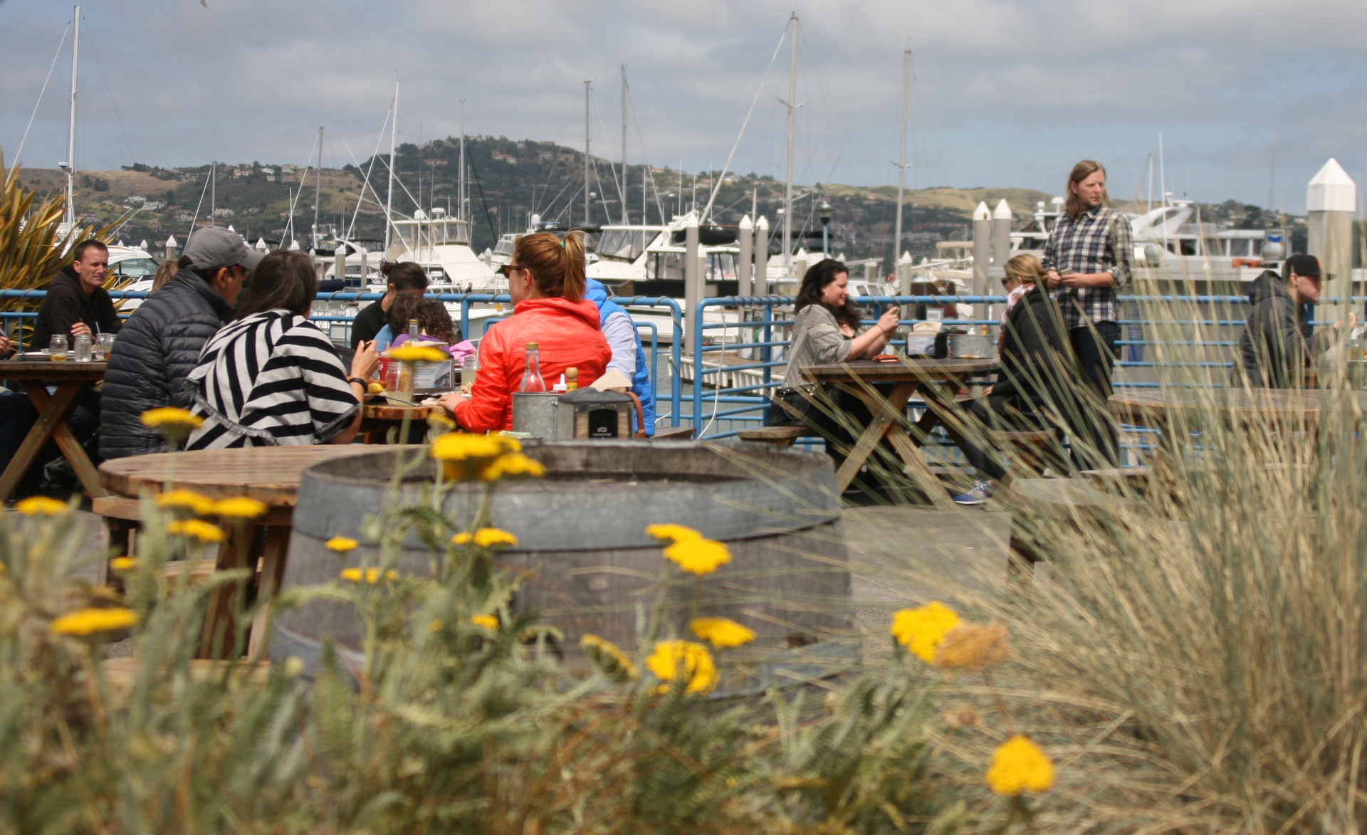 Ultra-casual outdoor dining on the Sausalito harbor at Fish.