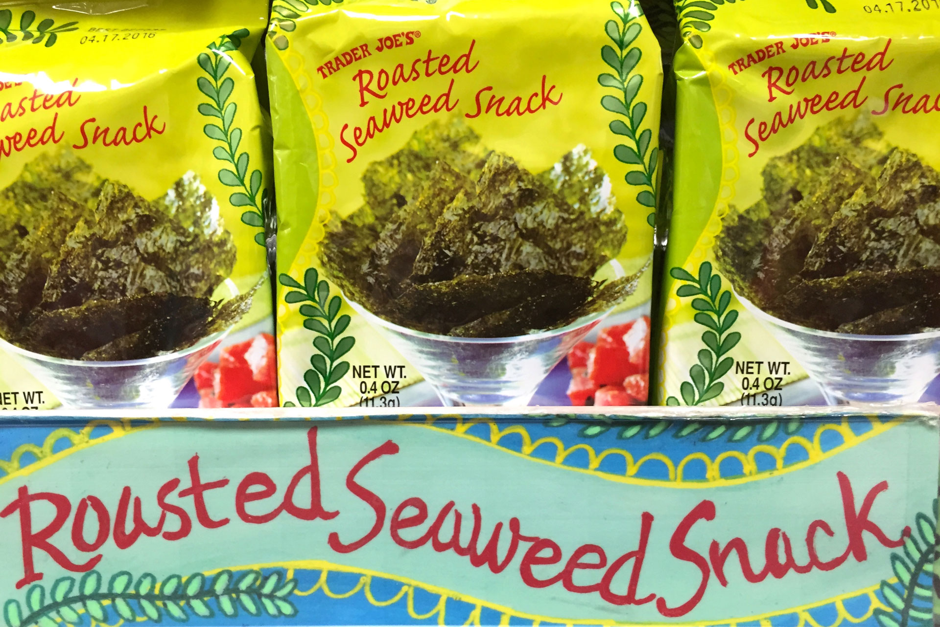 Trade Joe’s popular seaweed snack-packs.