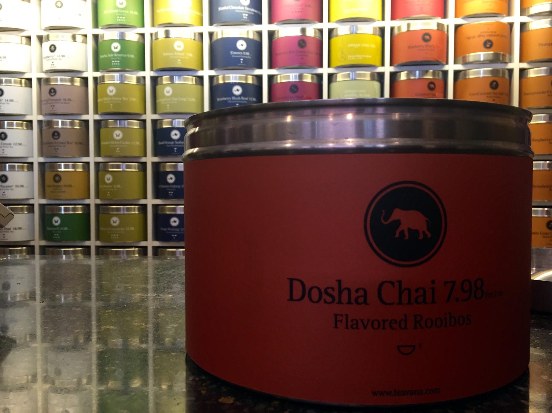 Teavana offers multiple rooibos blends in their Corte Madera store.