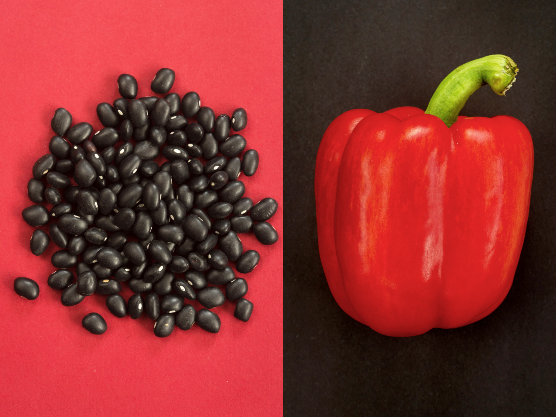 You'll get more plant-based iron from black beans if you eat them with something rich in vitamin C, like red pepper.