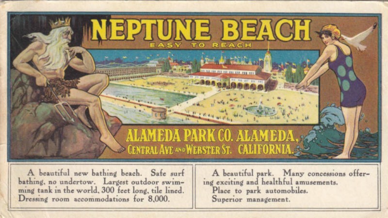 A 1917 ad for Alameda's Neptune Beach Source: Alamedainfo.com