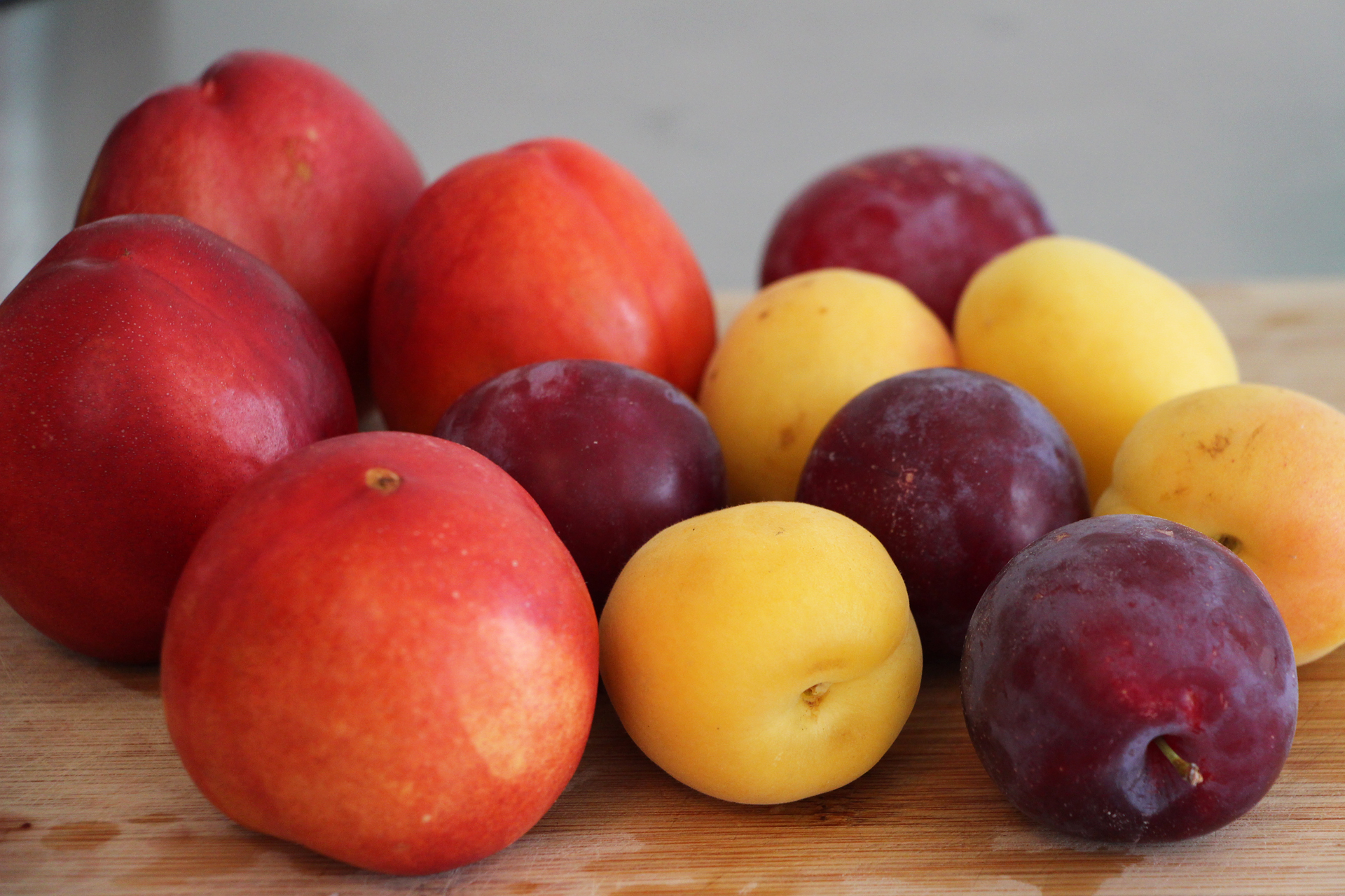 Nectarines, plums and apricots for the Summer Stone Fruit Salad