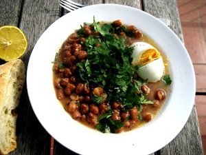 Suhoor tables sometimes feature a dish of stewed fava beans called ful medames.