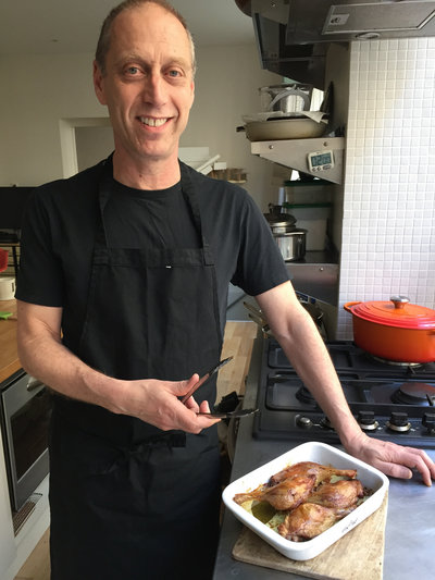 David Lebovitz and his counterfeit duck confit.