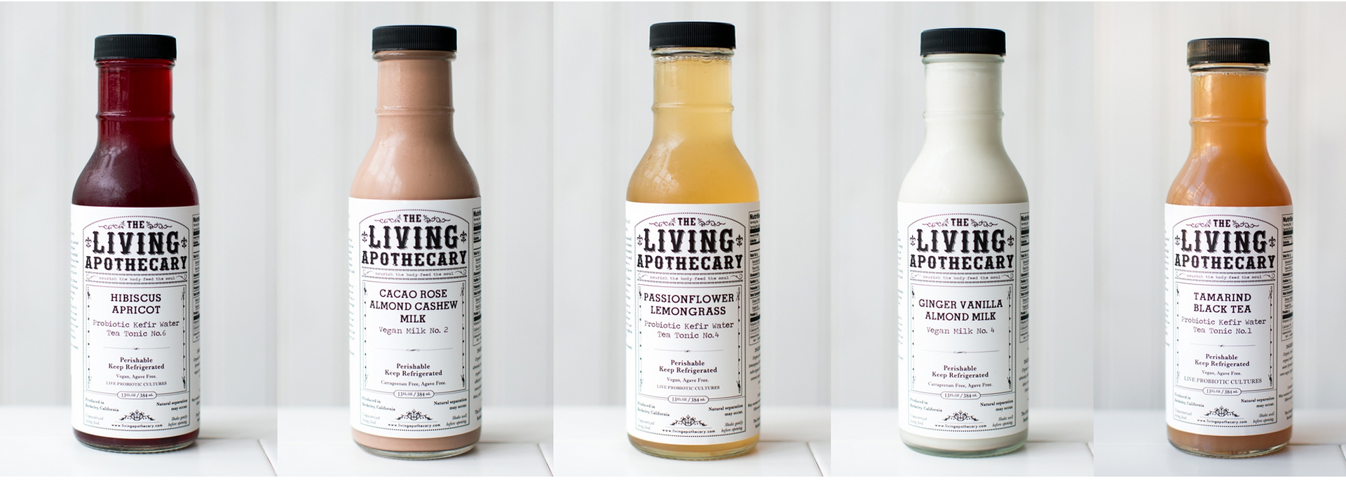 The Living Apothecary is known for its flavored almond milks and pro-biotic tonics.