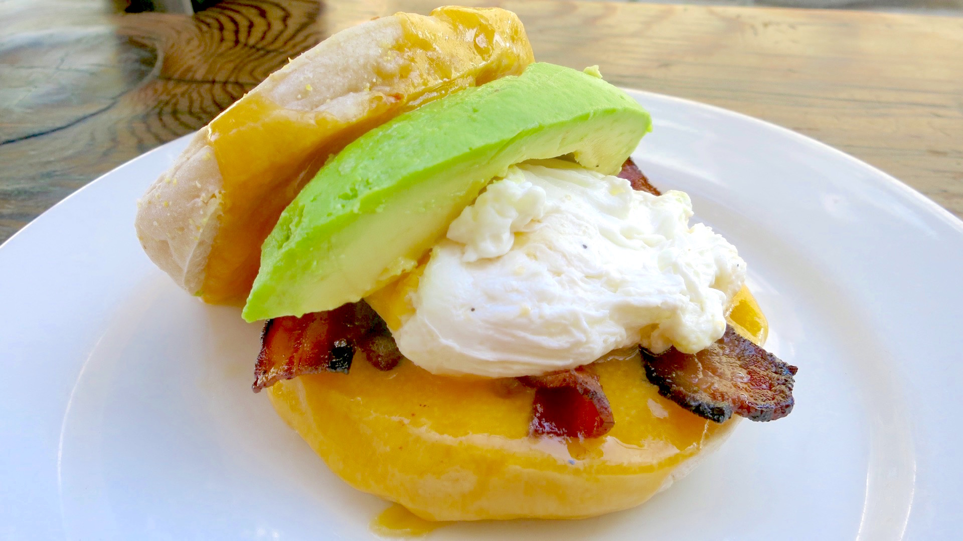 You get more bang for your buck with Chop Bar's version of the Egg McMuffin.