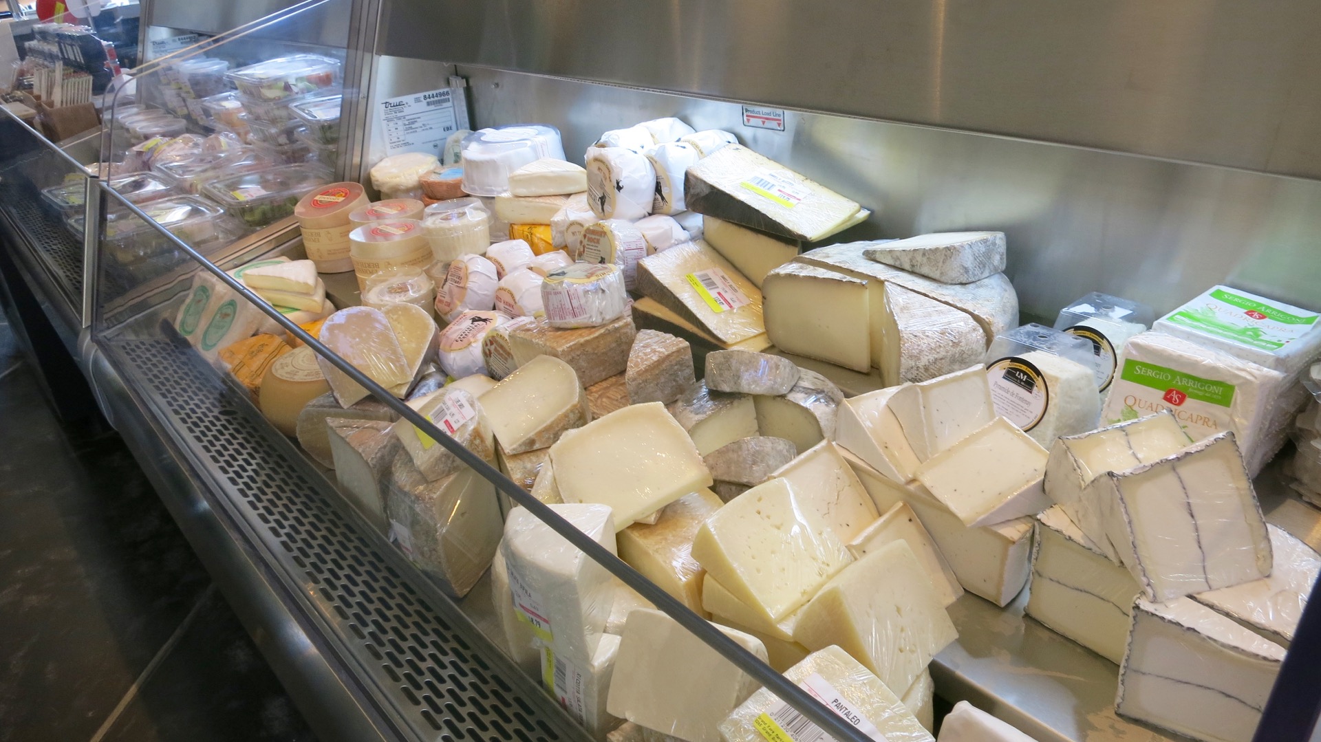 A buffet of cheese.