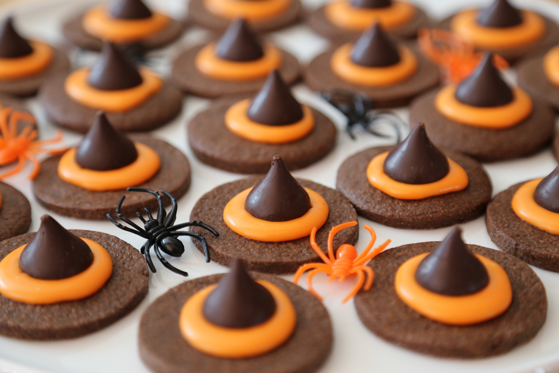 Halloween Chocolate Wicked Witch Hat Cookies