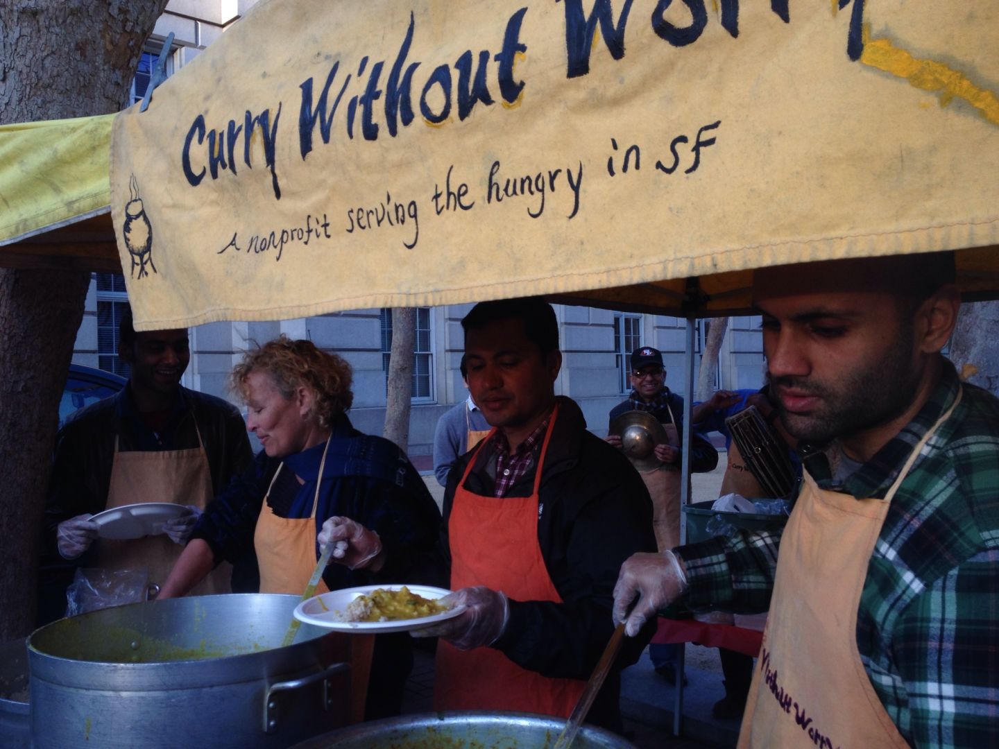 Curry without Worry serves hot meals to the hungry.