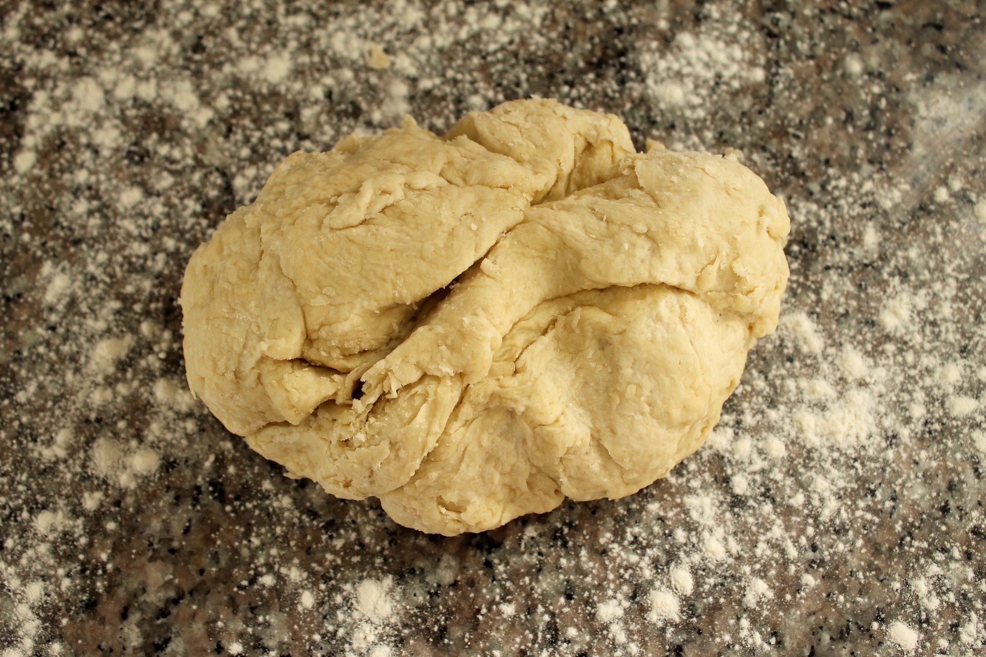 Tortilla dough before kneading.