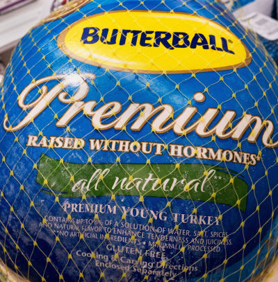 A Butterball turkey for sale in November 2014, in Centreville, Va. Terms like "premium" and "raised without hormones" tell you little about the quality of the turkey or how it was raised.