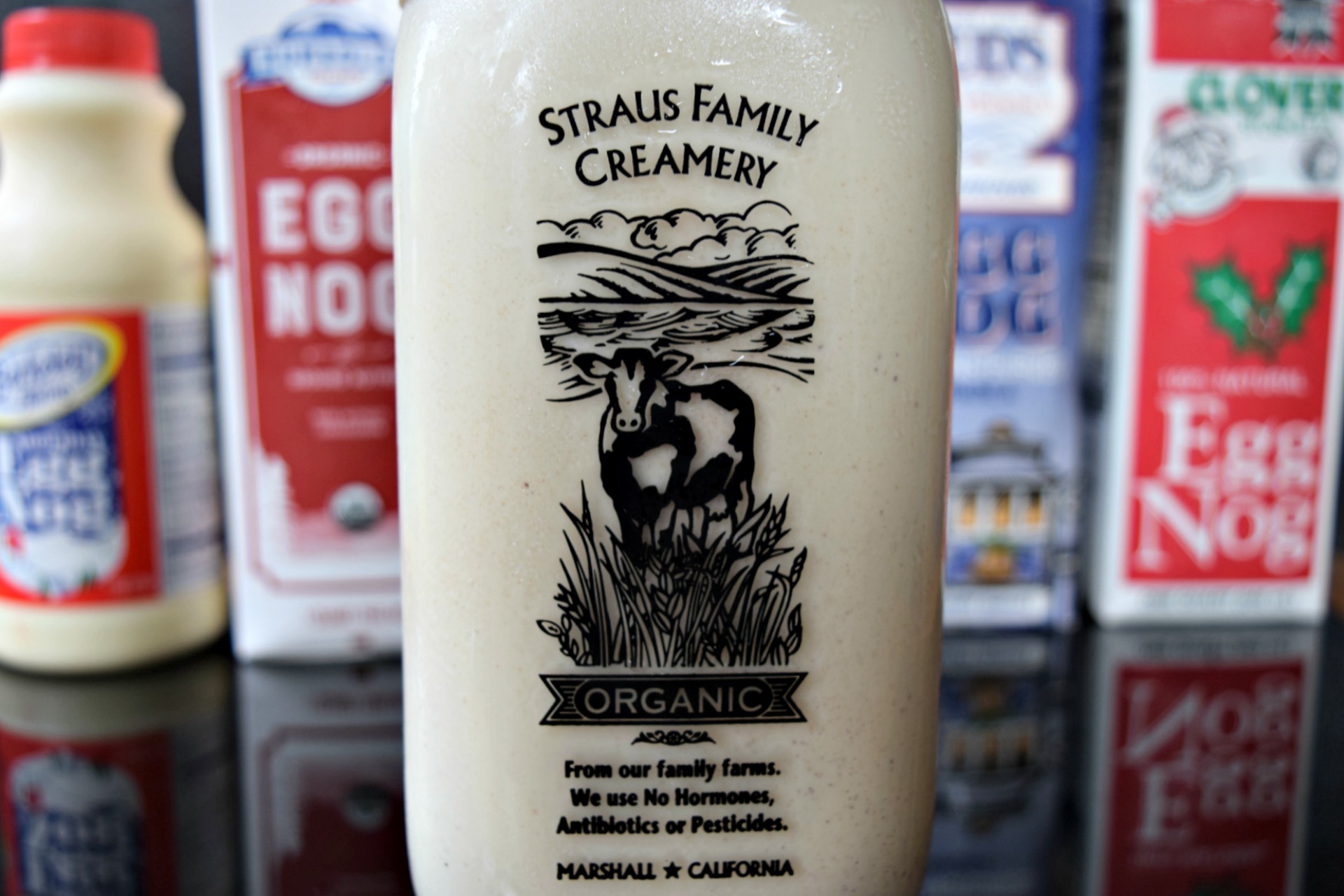Eggnog from Petaluma's Straus Creamery
