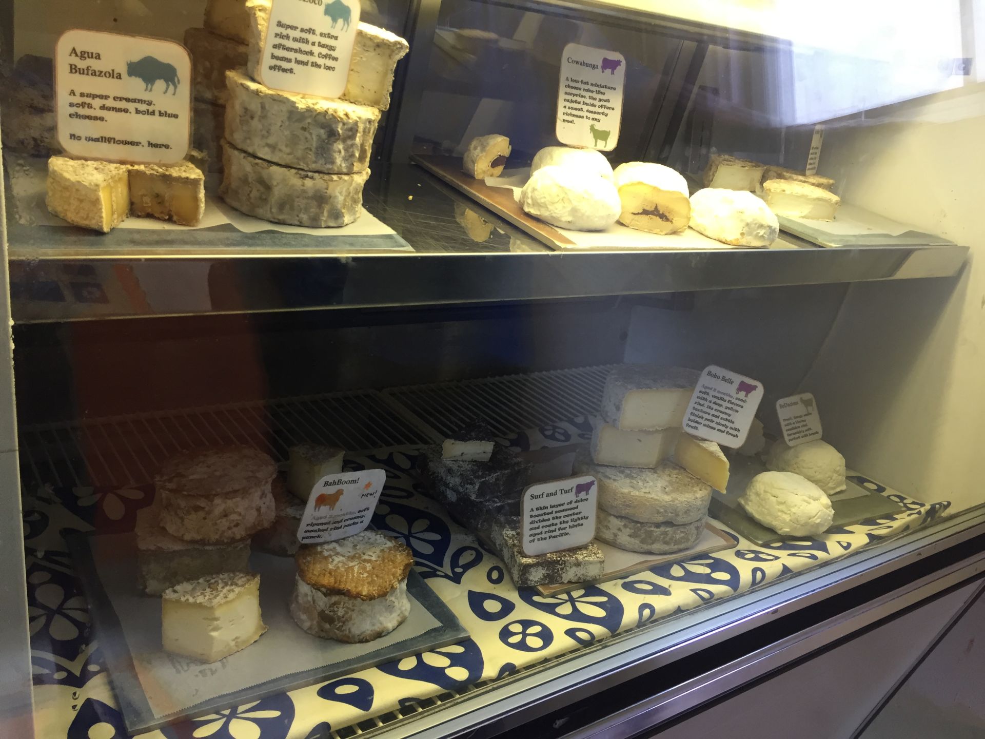 Bohemian Creamery offers 12 different kinds of cheese.