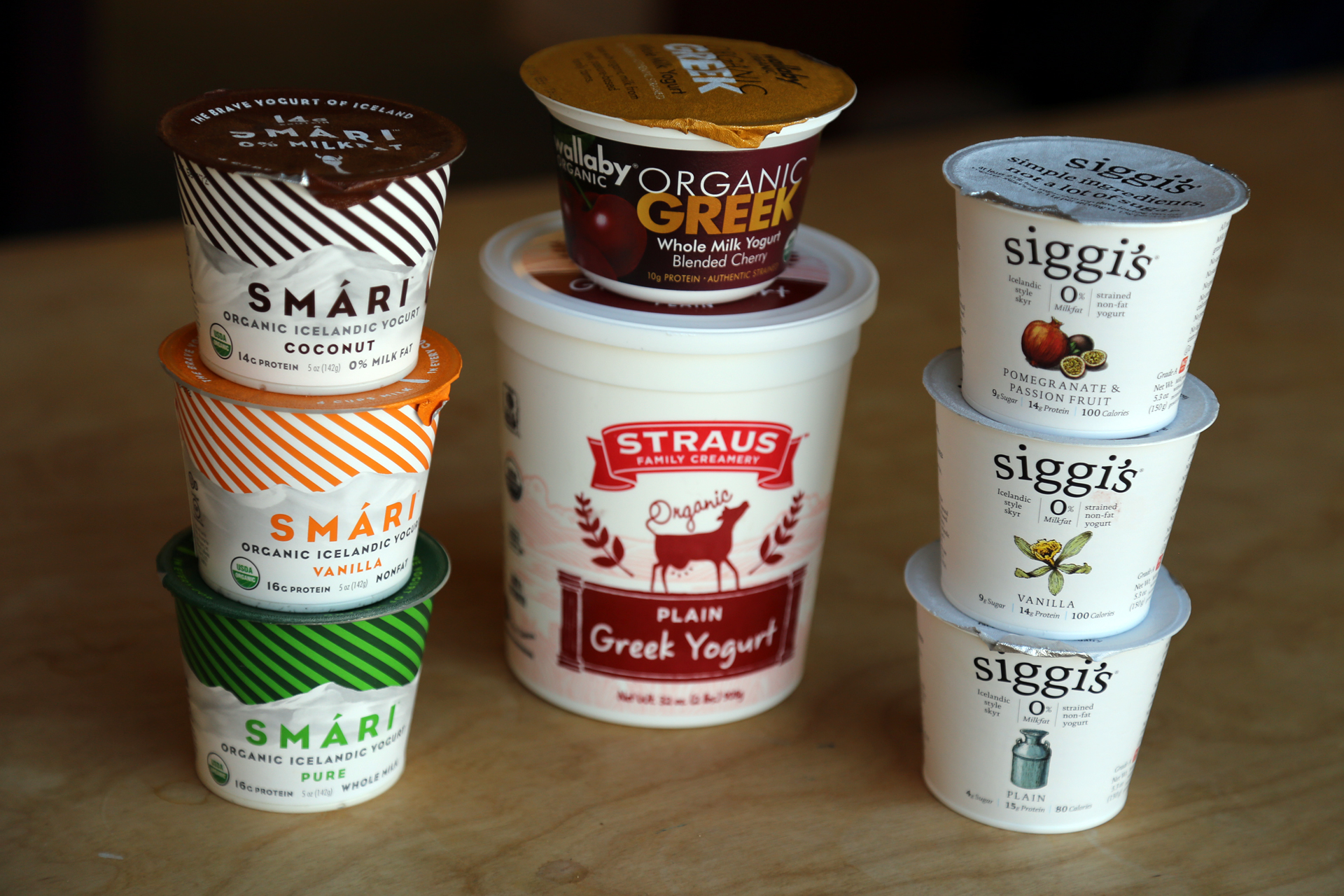 Yogurt taste test: Smári, Siggi's, Straus Greek and Wallaby Greek