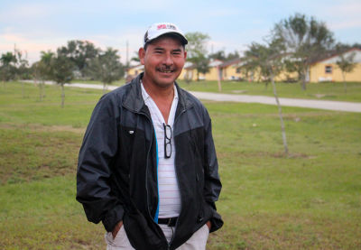 Esteban Gonzalez has spent most of each year, for the past eight years, as a guest worker in Florida. His family remains back home in Veracruz, Mexico.