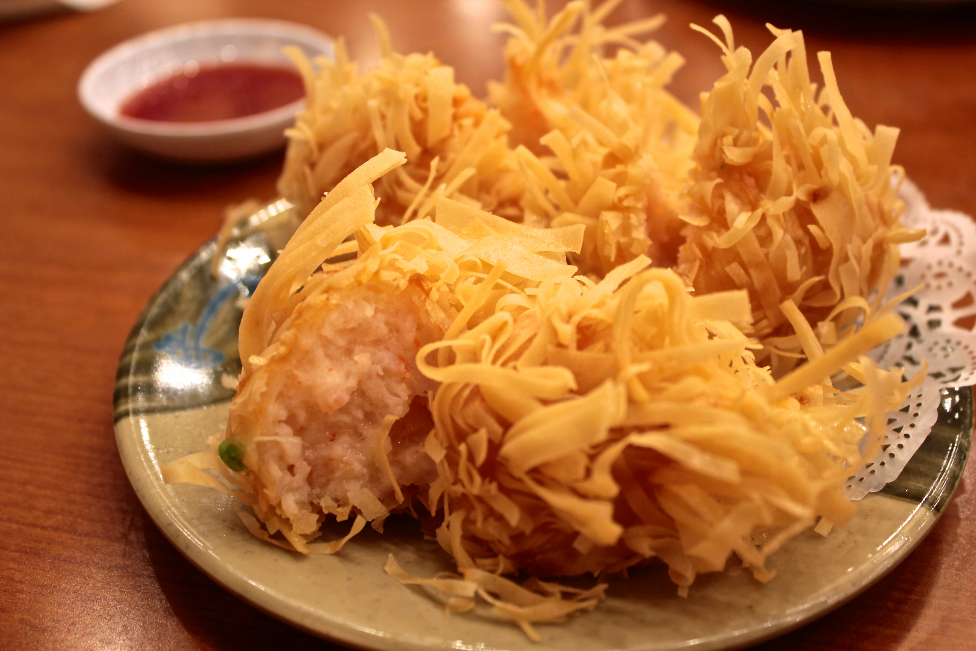 Fried shrimp balls at Saigon Seafood Harbor Restaurant.
