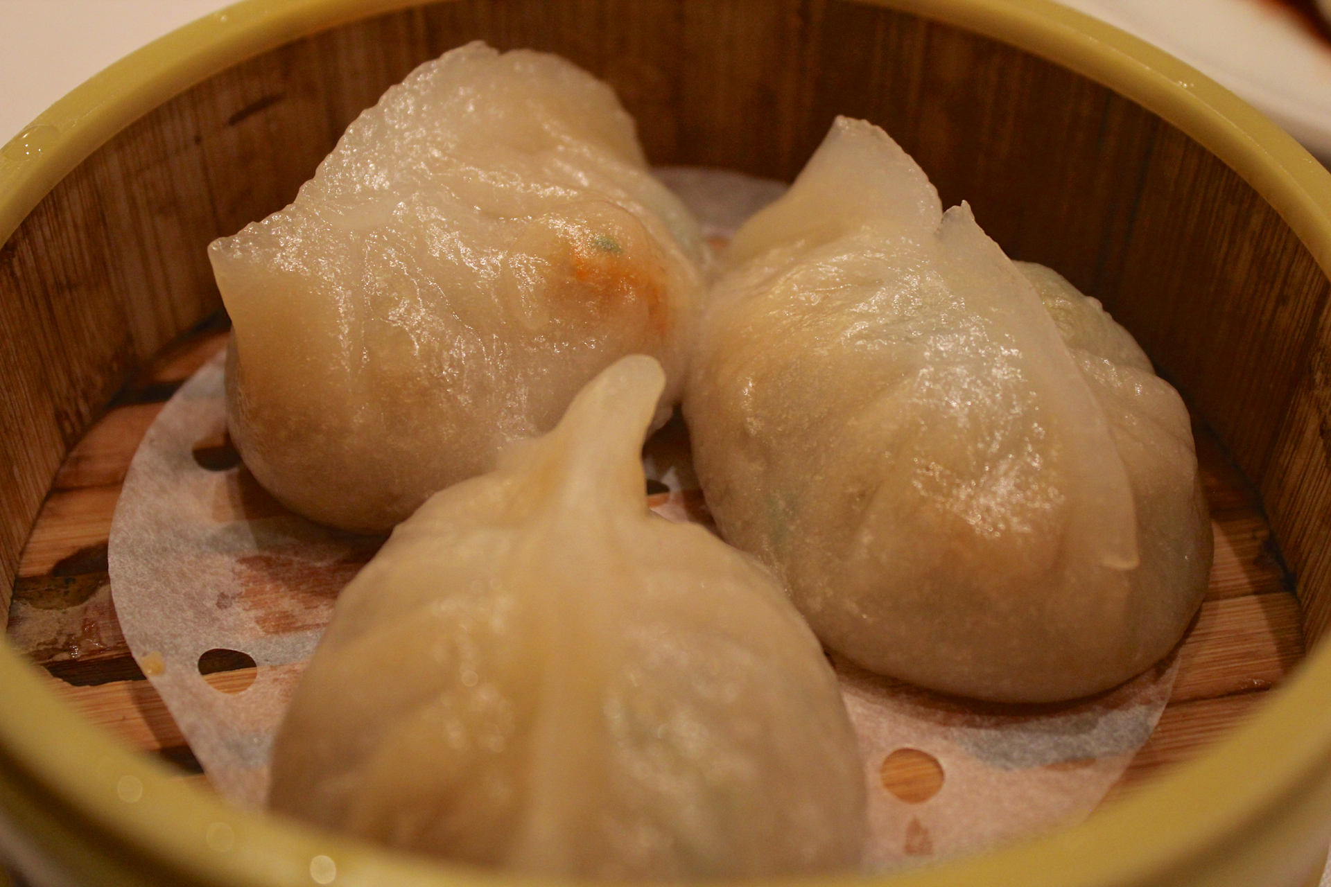 Pork and dried shrimp dumplings at Tai Pan.