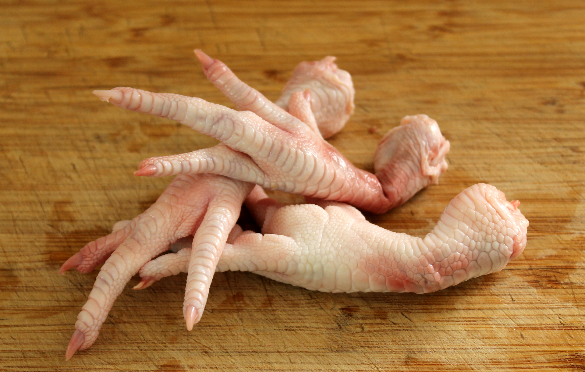 Chicken feet add additional gelatin and collagen to the broth.