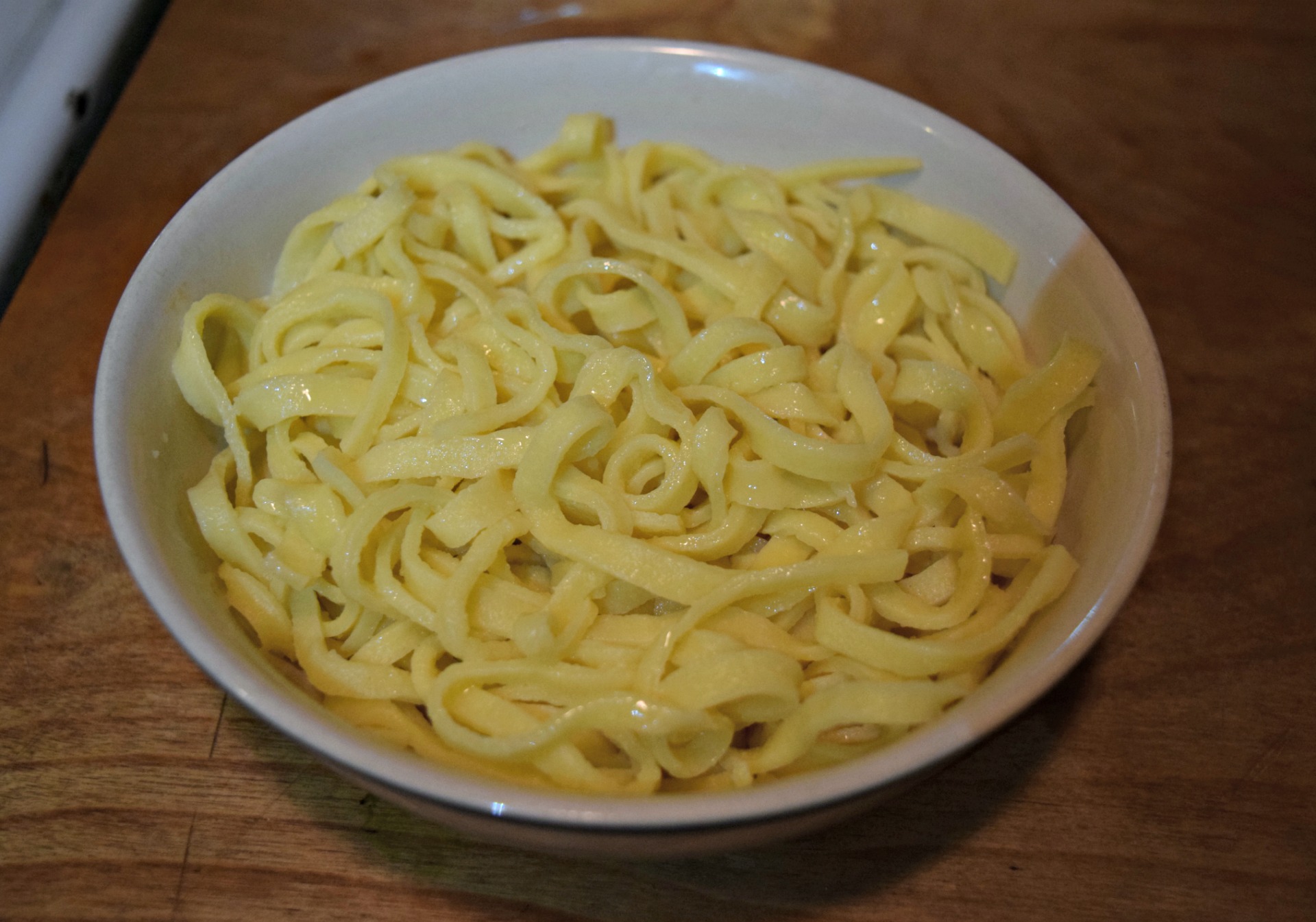 Egg noodles from Pasta Gina