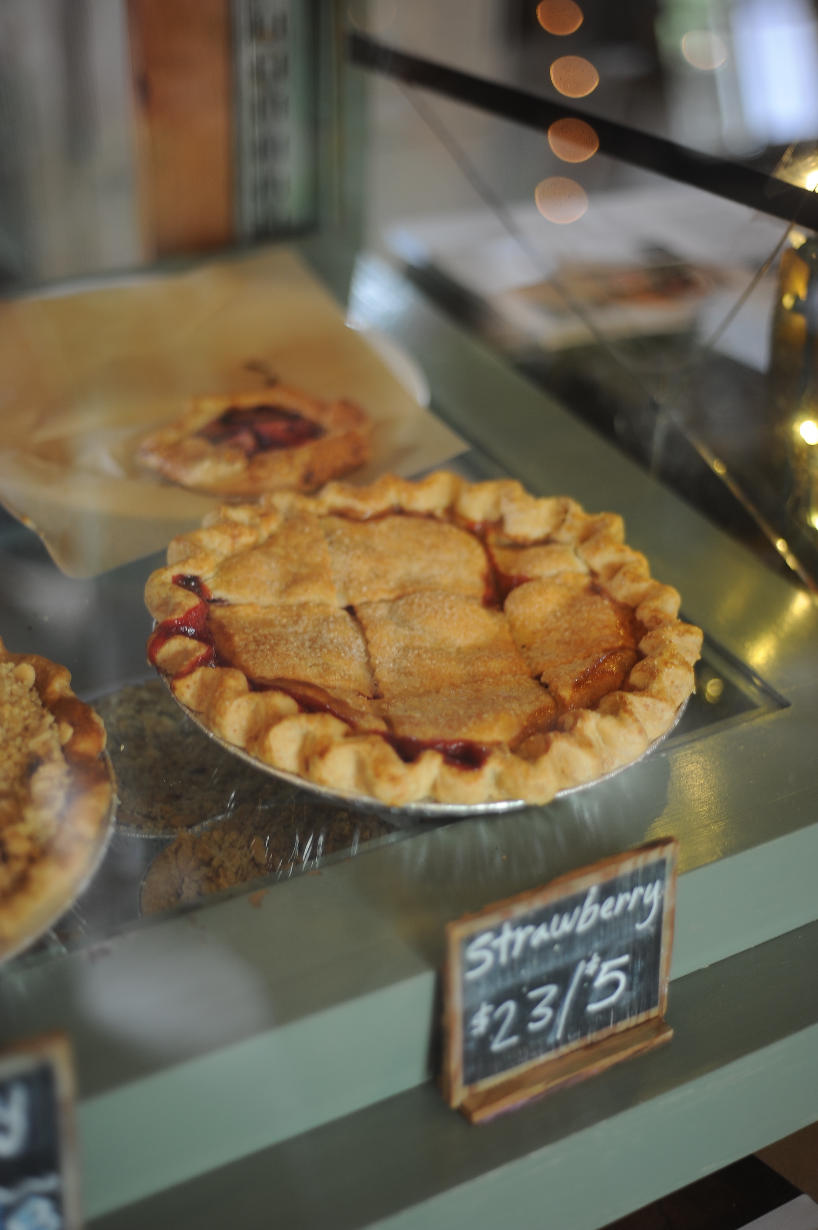 A strawberry pie made by Santa Cruz's Companion Bakeshop using Pie Ranch ingredients