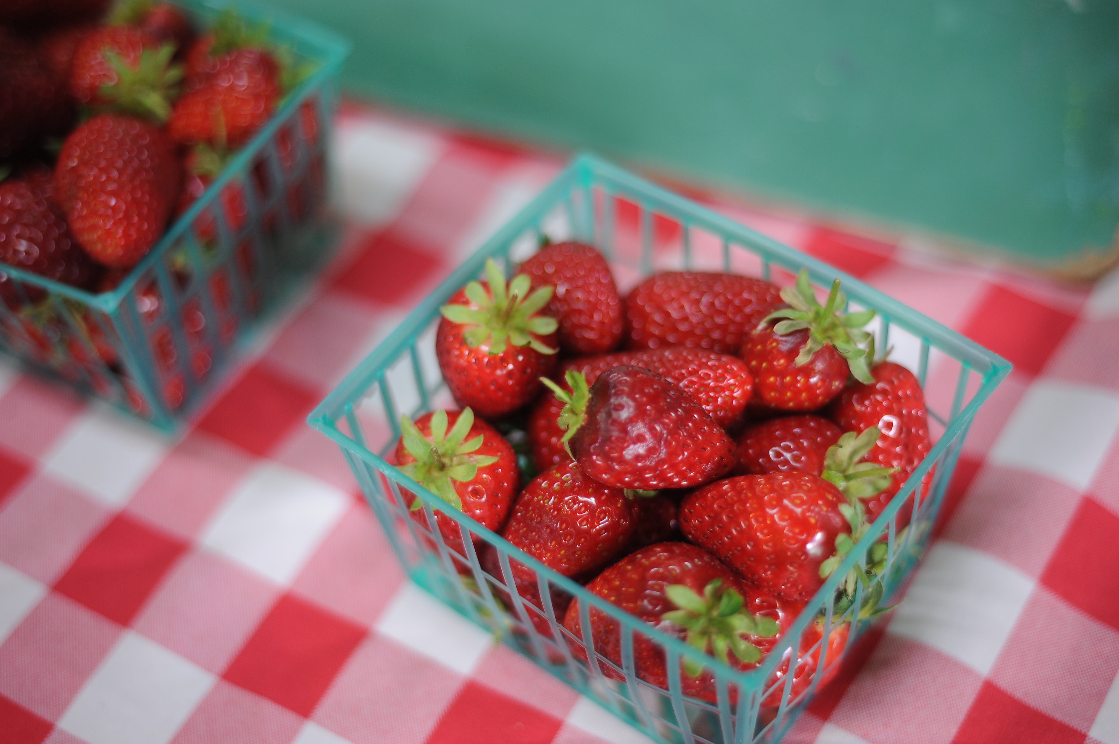 Strawberries at Pie Ranch's farm stand