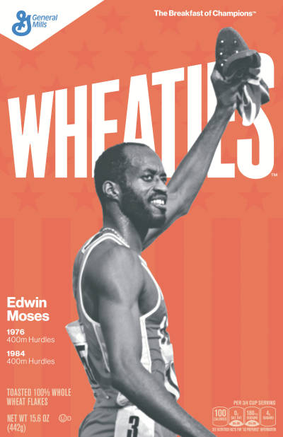 Edwin Moses was a three-time world champion in the 400-meter hurdles.