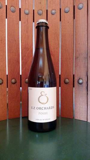 A bottle of perry from E.Z. Orchards