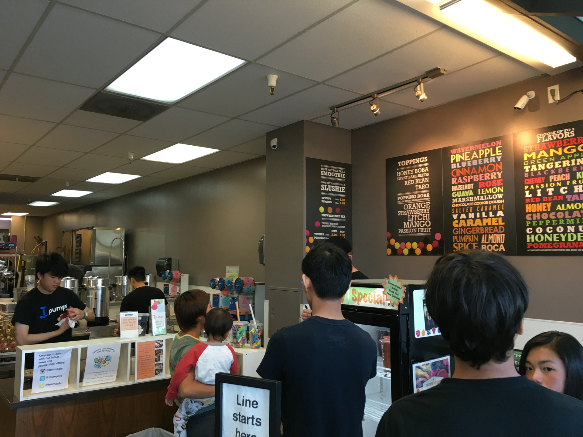 Inside TPumps in Foster City.