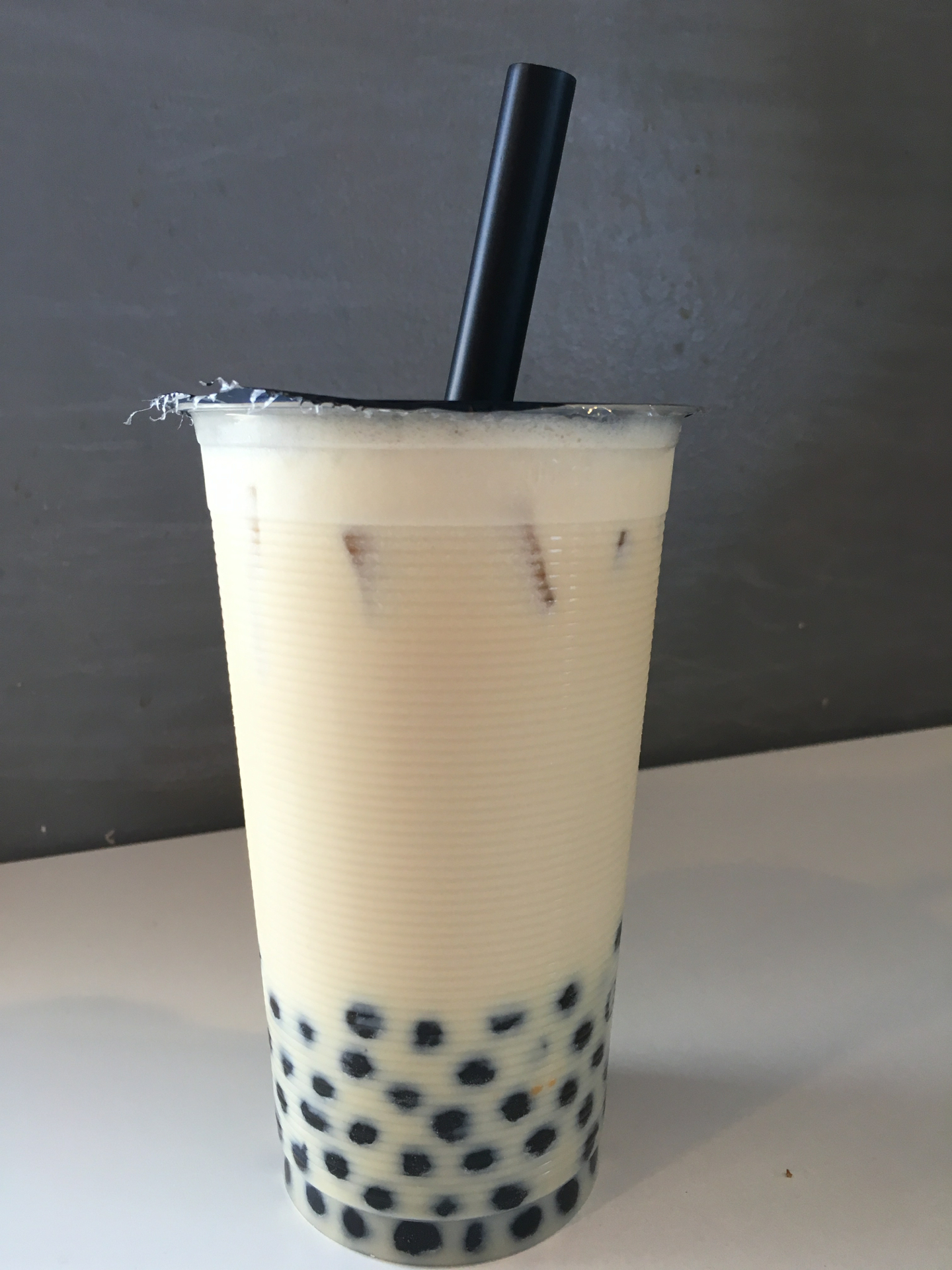 Pouchong Jade milk tea with pearls at Tea Era.